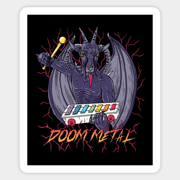 Doom Metal Sticker by Hillary White Rabbit